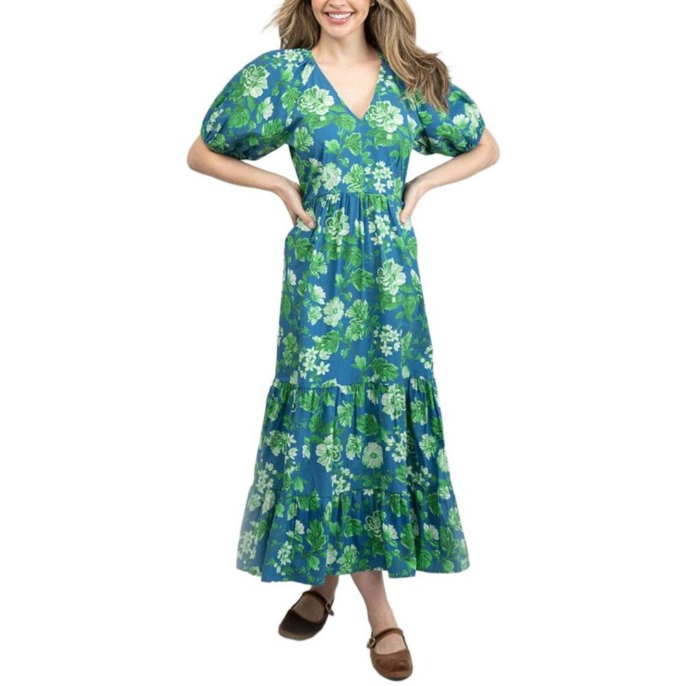 Beau & Ro Womens  Poppy Dress, Blue